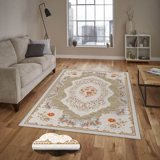 Nikita Flatweave Ivory/Brown Rug