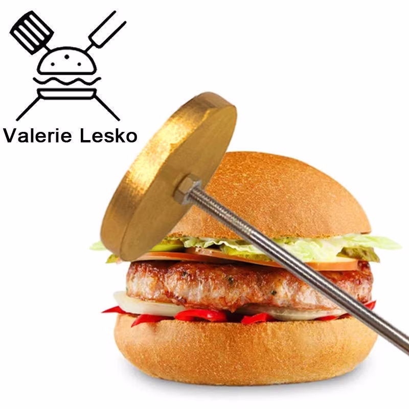 Customize Branding Iron, Branding Iron For Food, Iron Hamburger, Personalized Gift , Heating Iron