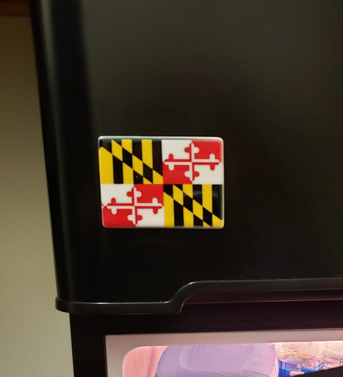 Maryland Flag Porcelain Fridge Magnet