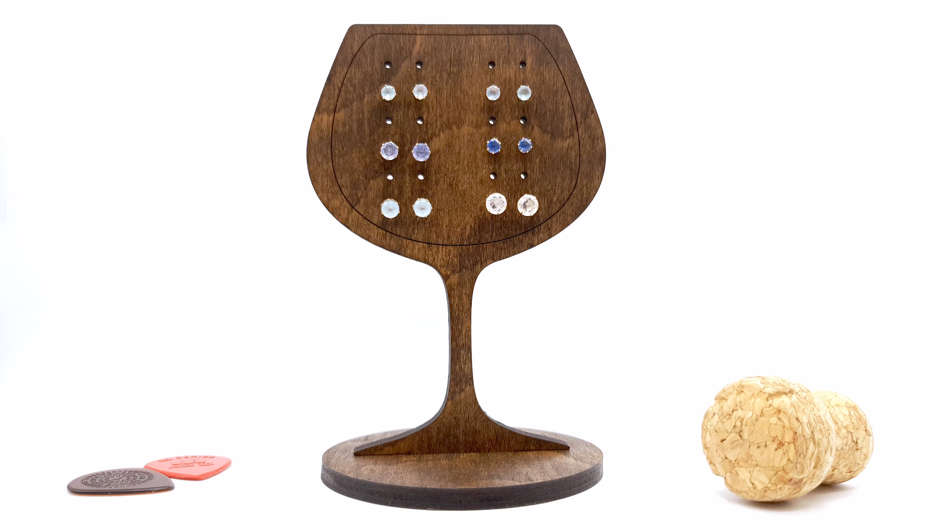 Wine Glass Earring Storage | Display