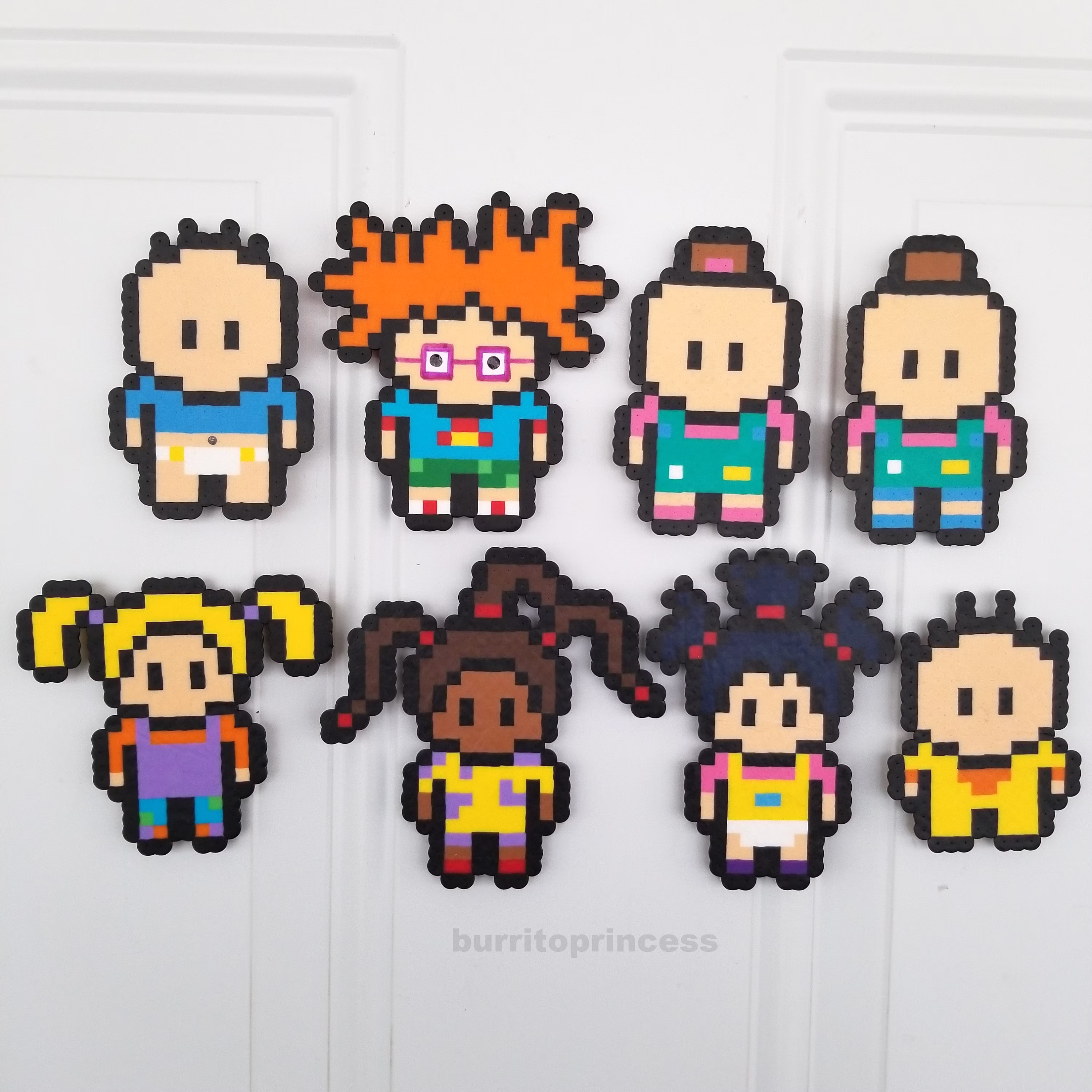 90's Cartoon Decorative 8 Bit Pixel Fridge Magnets - Nerdy Wedding Gift House Warming Geeky Decoration