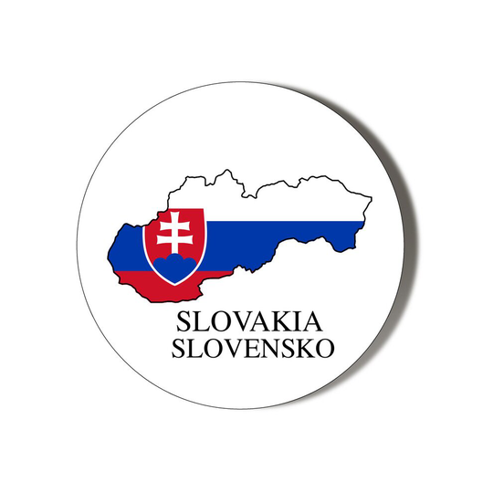 SLOVAKIA FLAG MAP SMALL 75mm Fridge Magnet Bottle Opener