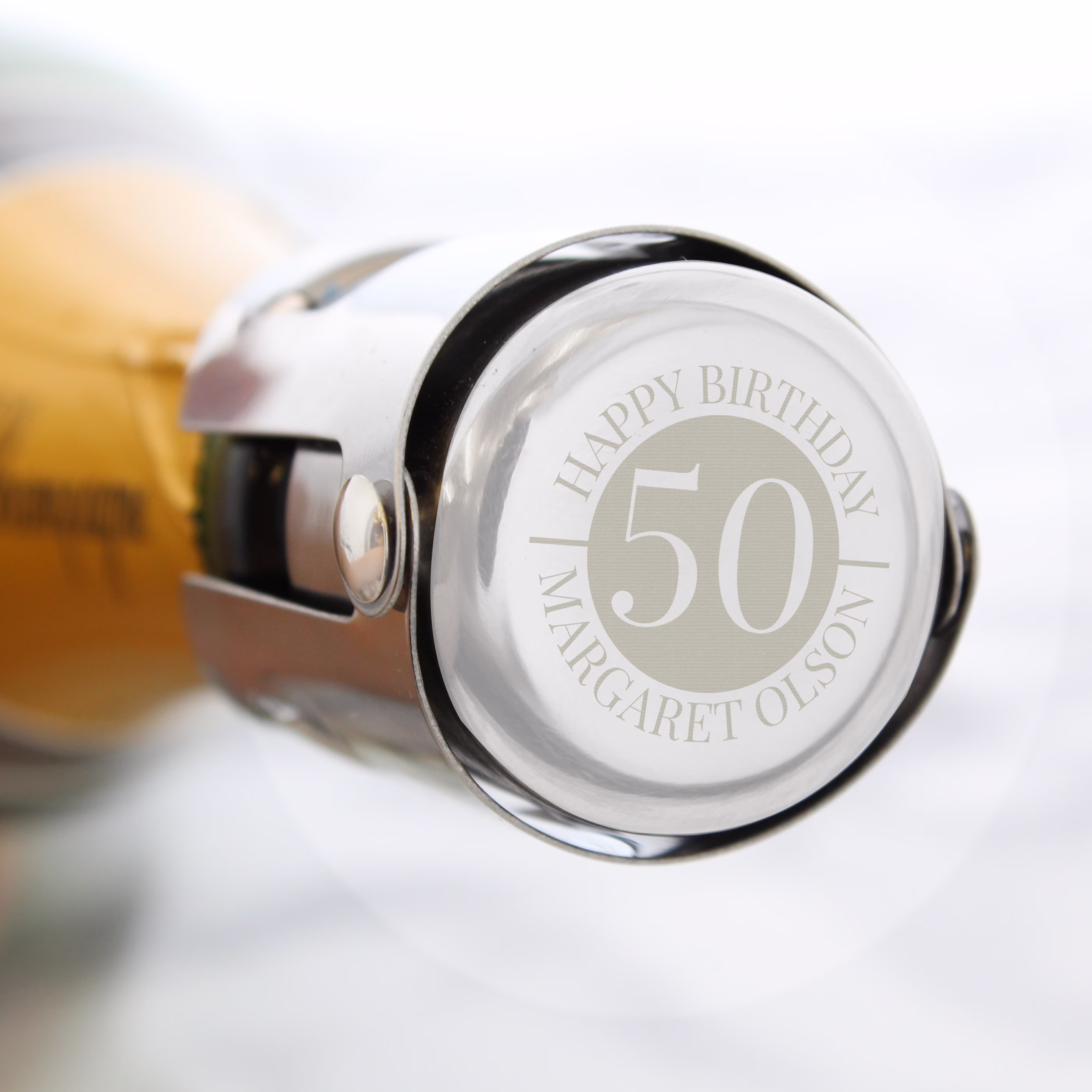 Any Big Age/Number Personalised Bottle Stopper , Champagne 18Th Birthday 21St 30Th 40Th 50Th 60Th