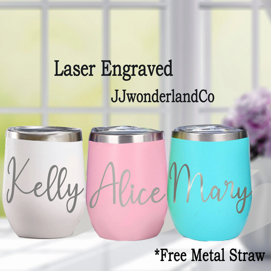 Girls Vacation Tumbler, Custom Wine Glasses, Insulated Cup, Engraved Tumbler With Lid, Bachelorette Party Favors, Bridesmaid Gift