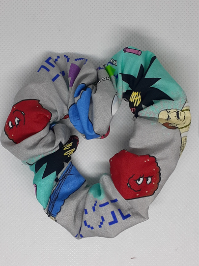 Handmade Aqua Teen Hunger Force Scrunchie
