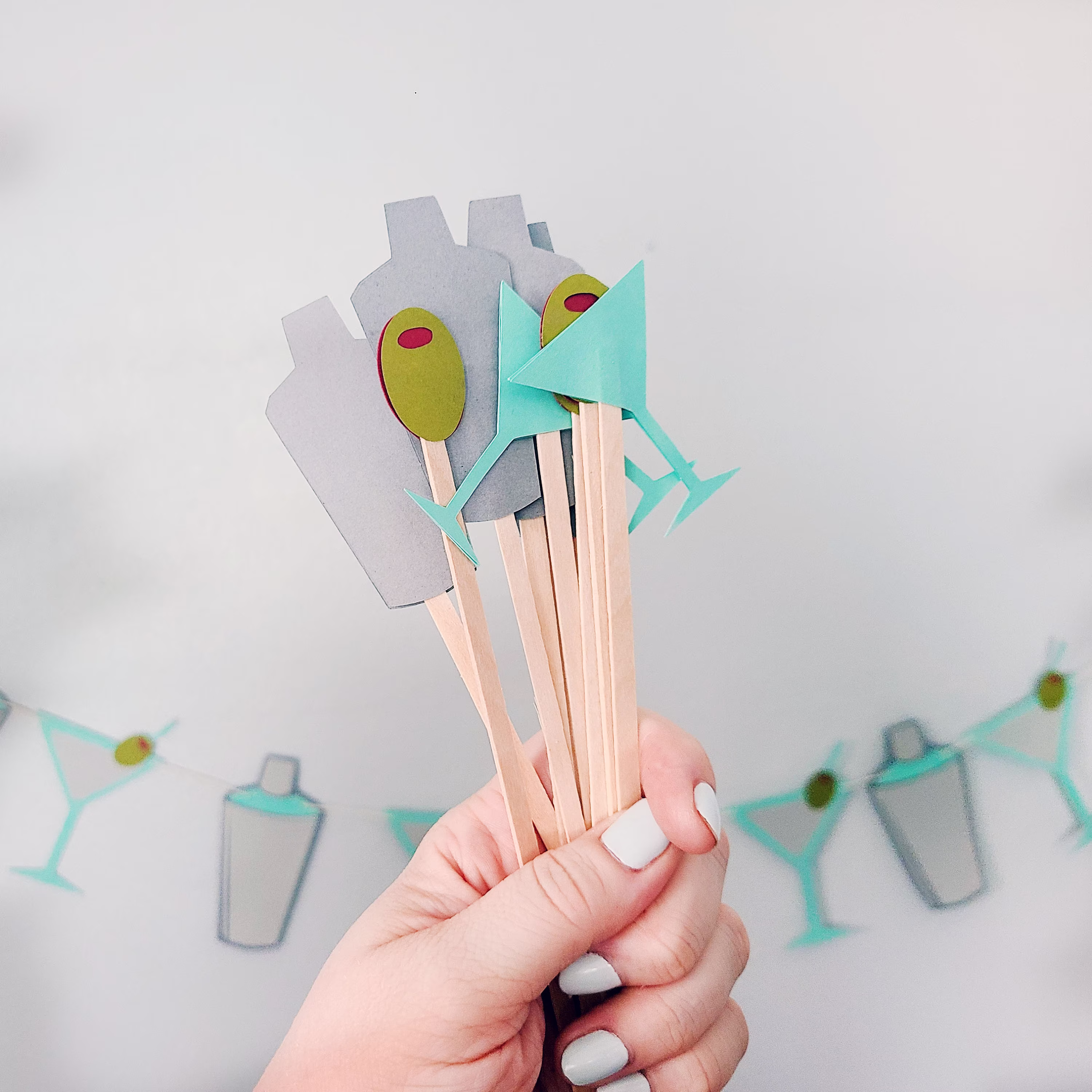 Martini & Shaker Drink Stirrers