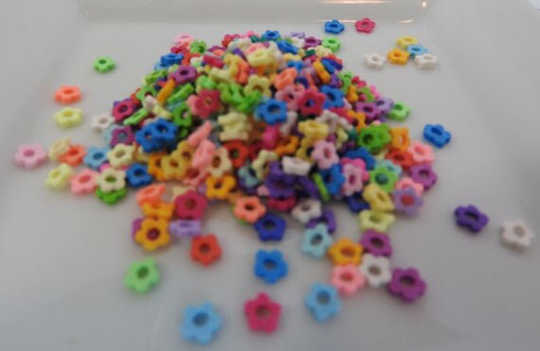 Jelly Flowers - Polymer Clay Slices, Fimo Sprinkles 1/2 Tbsp