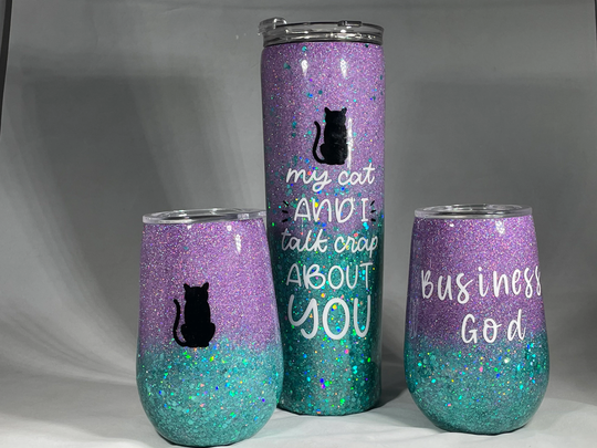 Custom Glitter Tumbler/Personalized 20Oz 30Oz