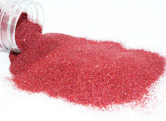 Holographic Ruby Red Fine Glitter - 2Oz Shaker