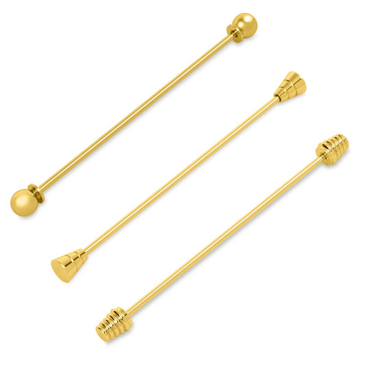 Gold Color Collar Pin, Bar, Shirt Clips, Men's Tie Accessories, Man Wedding Accessory Gifts For Men Cb-Set-2