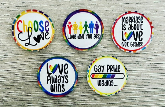 Pride Refrigerator Magnets, Love Always Wins Magnet Set, Lgbtq Gift Idea, Glass Gay Awareness, Magnets For Board, Fridge Goals