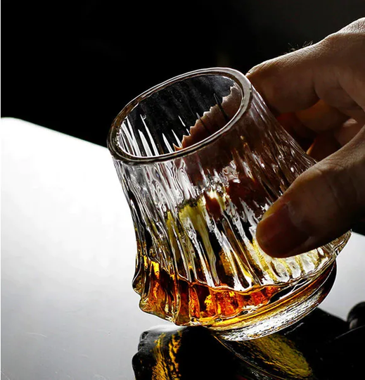 Creative Whiskey Crystal Glass. , Old Fashioned With Wooden Box. Enjoy Spirit Drinks in Your Special Occasions Those Beautiful Glasses