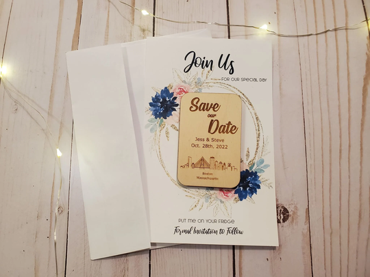 Save The Date Cards, The Date, Date Magnets Wedding Cards, Wooden
