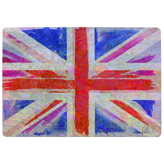 Davis Union Jack Designer Shaggy Navy/Red/Ivory Rug
