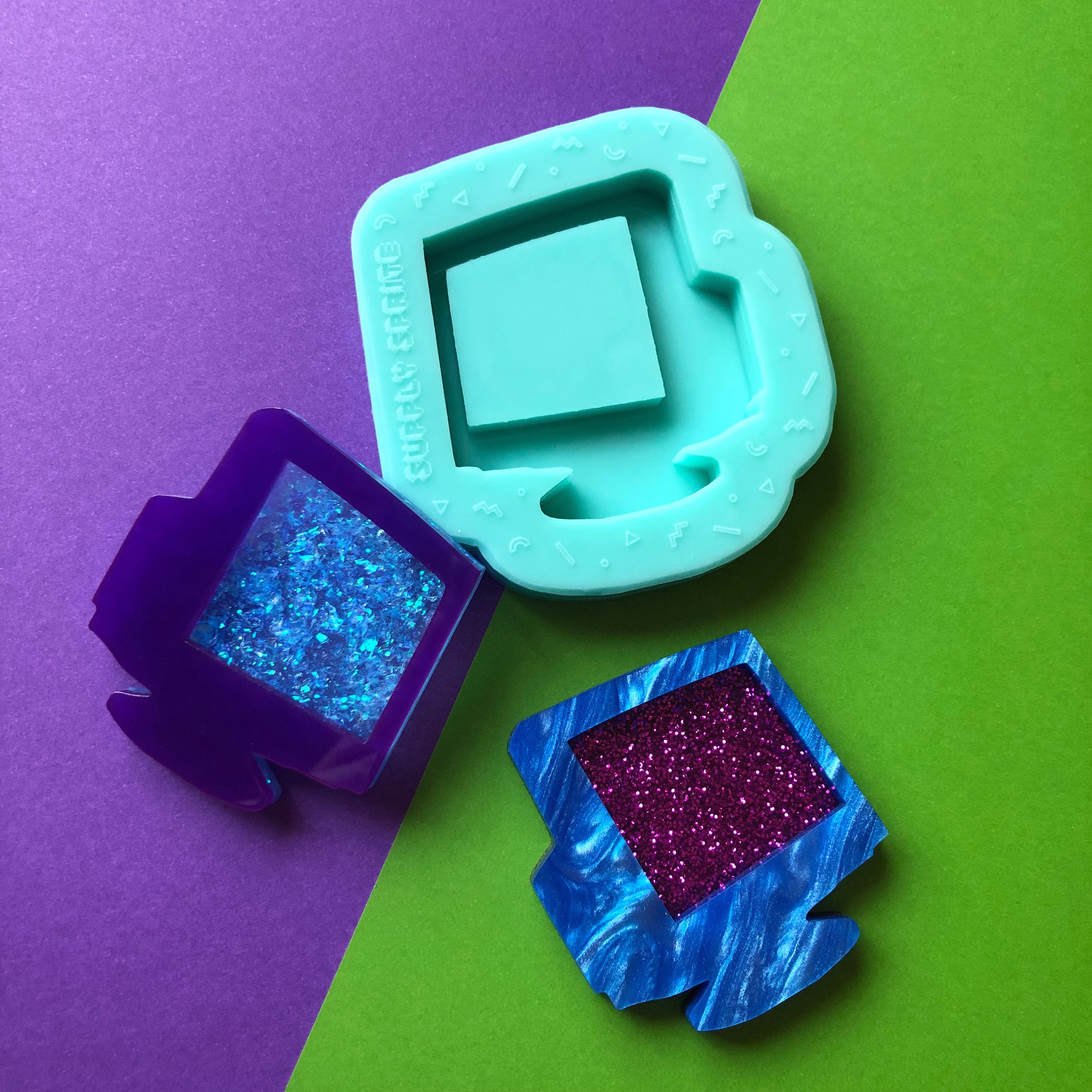 Retro Computer Monitor Shaker Mold