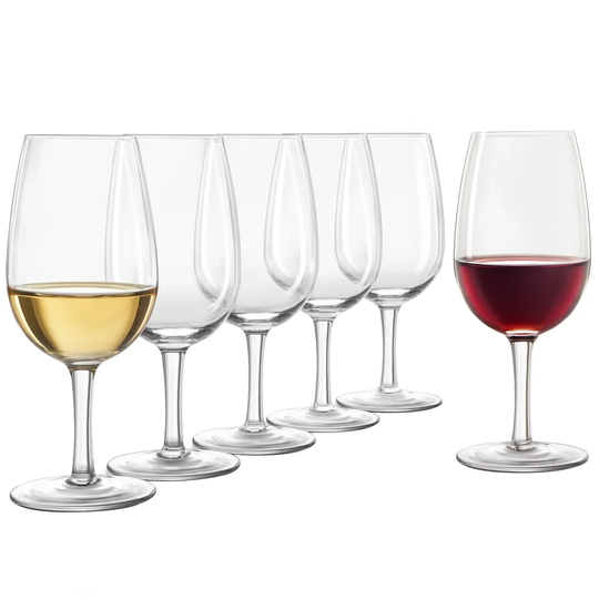 Jarosz 6 Piece 215ml Crystal Stemmed Wine Glass Set