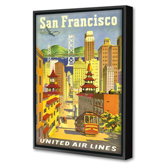 San Francisco United Airlines - Art Prints