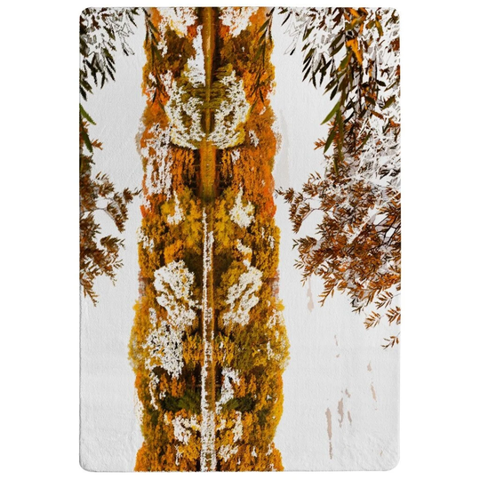 Perea Autumn Lake Designer Shaggy Rust/Brown Rug