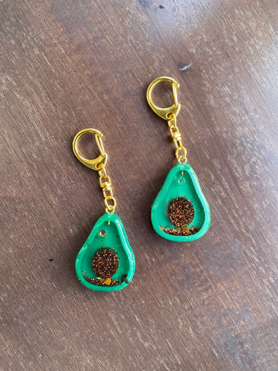 Avocado Zipper Charms