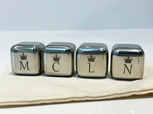 Crown Ice Cubes | Gin Stones Whiskey King Queen Wedding Anniversary Gift Christmas |Couples 11 Years Drinks
