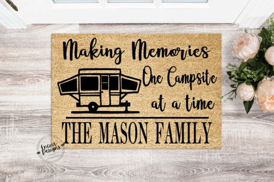 Rv Pop Up Camper Home Welcome To Nana & Papas Doormat | Personalized Mat Housewarming Gift New Closing