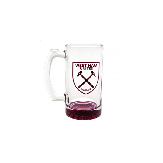 West Ham United FC Stein Glass Tankard