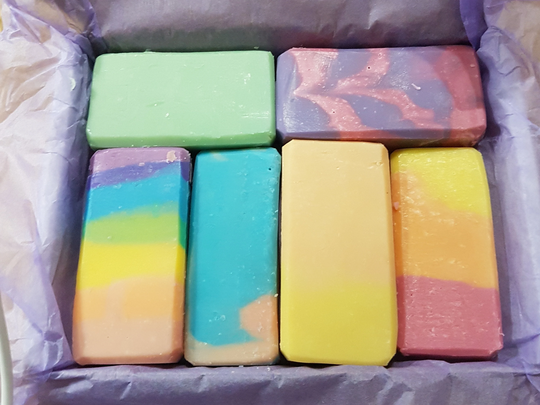 Vegan Soap Gift Set, Sample Soaps, Secret Santa Gift, Stocking Filler, Handmade Soap, Letterbox Box62