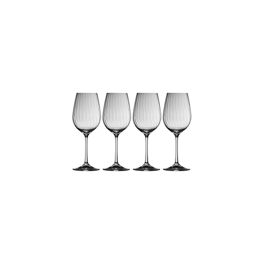 Galway Crystal Erne Wine Glasses (Set FO 4), Transparent, Set of 4