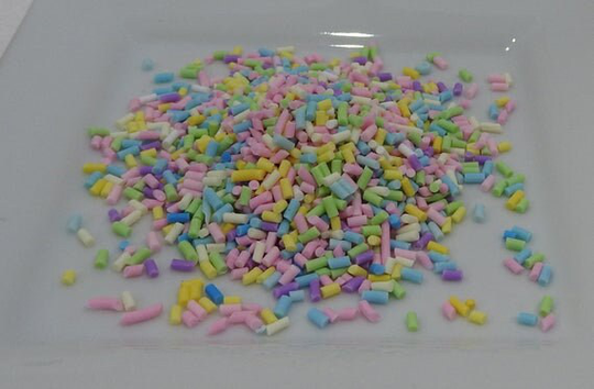Pastel Sprinkles - Polymer Clay Slices, Fimo 1/2 Tbsp
