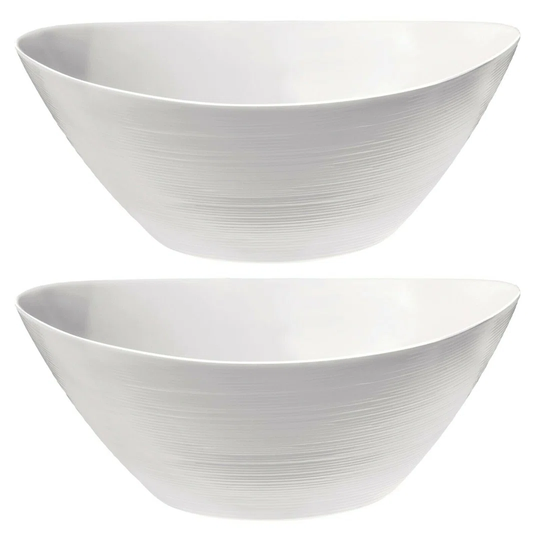 Single Prometeo Opal Glass 25X24cm Salad Bowl [761639]X2