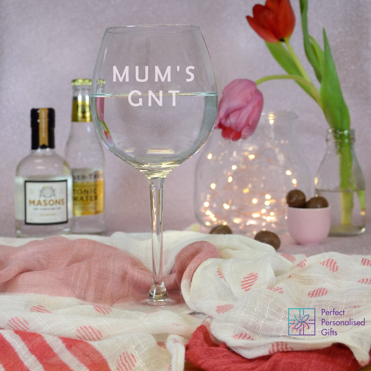 Personalised Gin Goblet Glass | & Tonic Lover Gift Mother's Day Birthday Gifts For Her