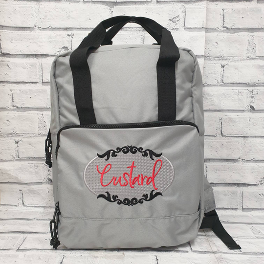 Personalised Rucksack, Embroidered Backpack, Cool Bag, Cooler Bag