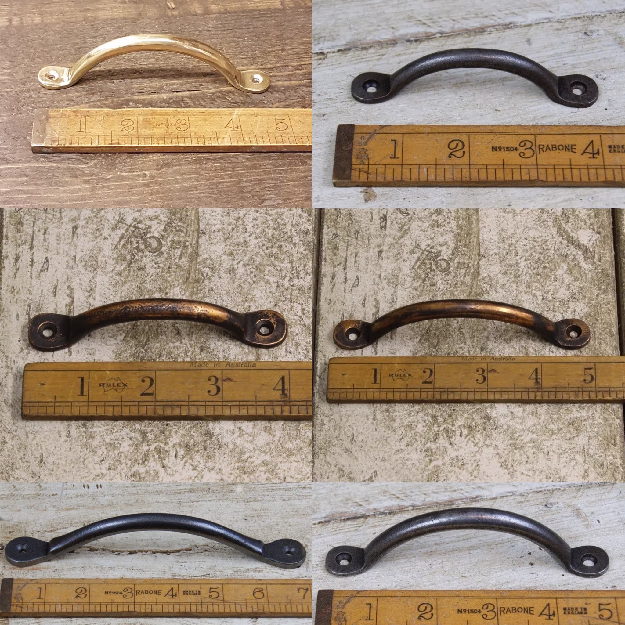Bow Handle Cast Iron Pull For Furniture, Cabinets & Doors Rustic Industrial Knob Pack Of 1 Or 10