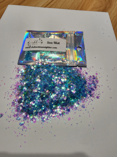 Sea Mist Opal Glitter Mix