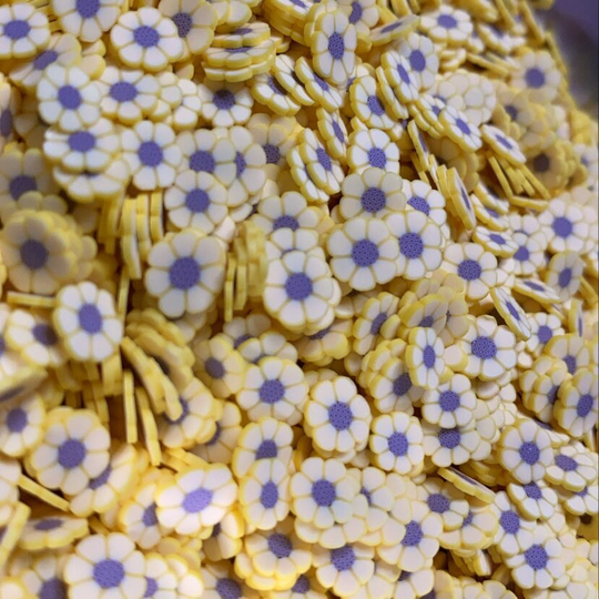 Sunflower Polymer Clay Slices - 15G/30G Resin Nail Art Slime Jewelry Shaker Faux Sprinkles Confetti Makeup