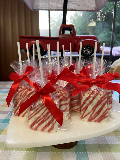 Chocolate Covered Rice Krispies, White Birthday Parties, Special Occasion Treats, Sweet Treats