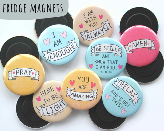 Christian Fridge Magnets, Pray, Be Still, Amazing, Kitchen Decor, Gift For Her, Bible Verse
