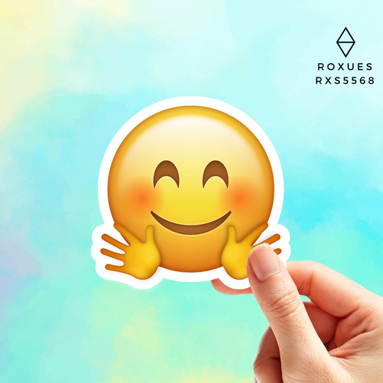 Hugging Emoji Sticker, Faces, Cool Stickers, Whatsapp Emojis, Stickers For Laptop, Macbook Pro Waterbottle