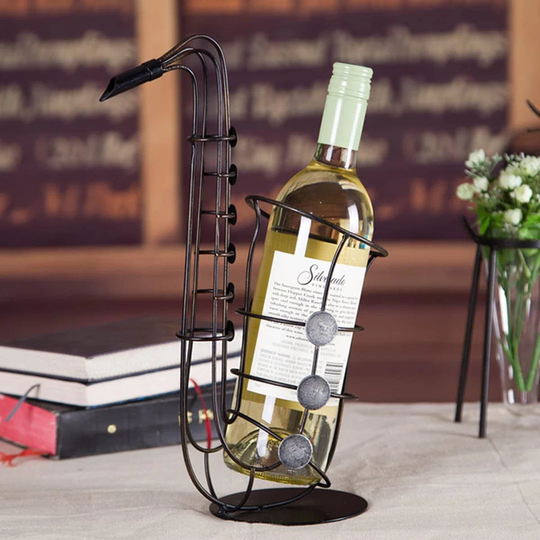 Metal Sax Wine Rack Wine Bottle Holder