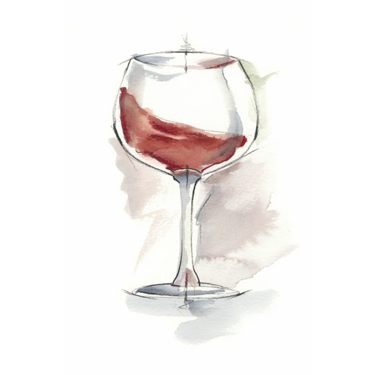 Wine Glass Study IV by Ethan Harper - Wrapped Canvas Painting