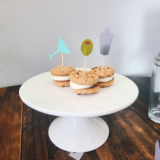 Martini & Shaker Cupcake Toppers