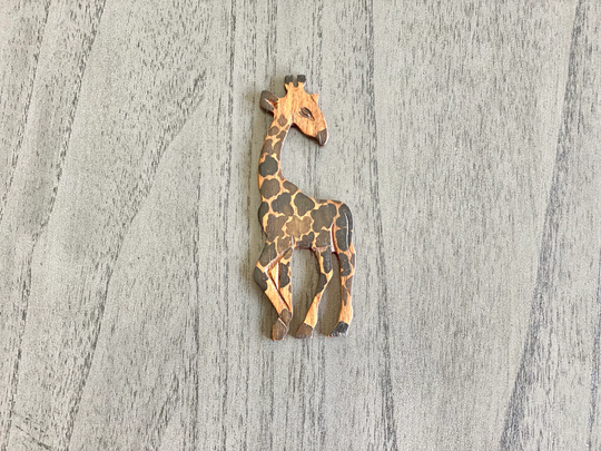Wooden Animal Fridge Magnet