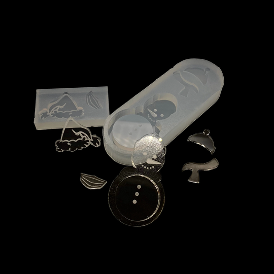 Snowman Shaker Silicone Mold Resin