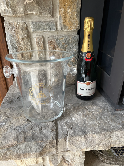 Extremely Rare Large Champagne Laurent French Vintage Bucket/Cooler Ice Made From Clear Perspex