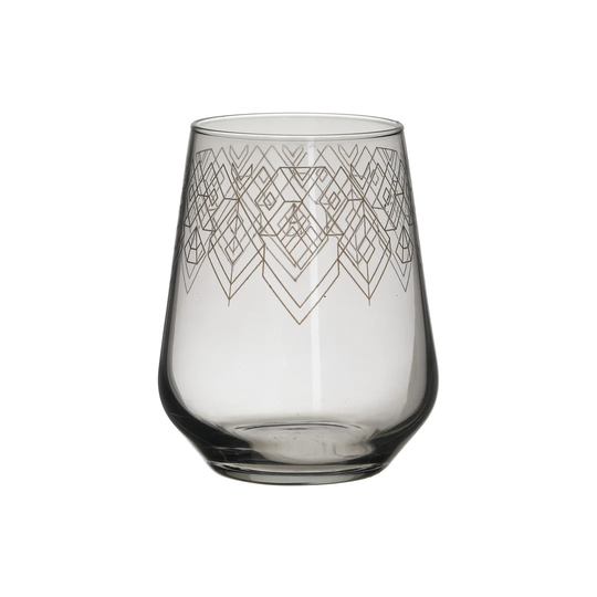 S/6 WHISKEY GLASS GREY 425CC D7X11
