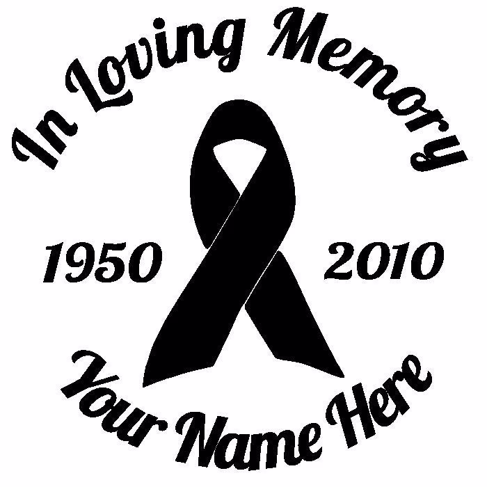 In Loving Memory Personalised Decal Vinyl Sticker For Car Wall Laptop Bumper Decal