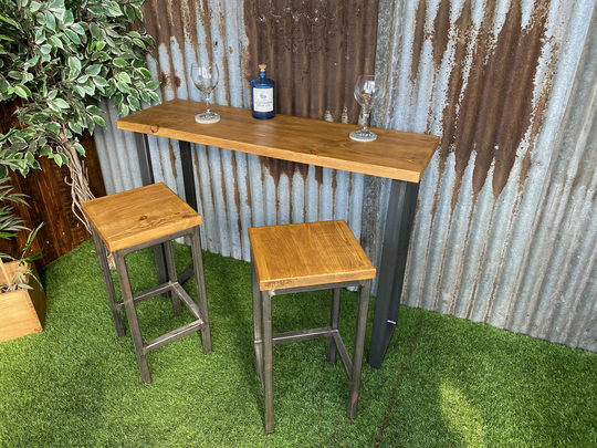 Outdoor Bar Table For Patio Or Balcony, Breakfast With Matching Stools Available, Balcony Furniture, Alfresco Dining