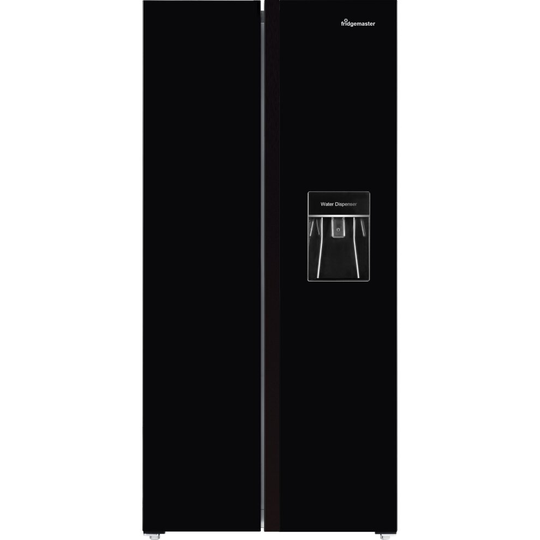Fridgemaster MS83430BFF American Fridge Freezer - Black
