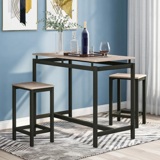 Garton Dining Set with 2 Chairs