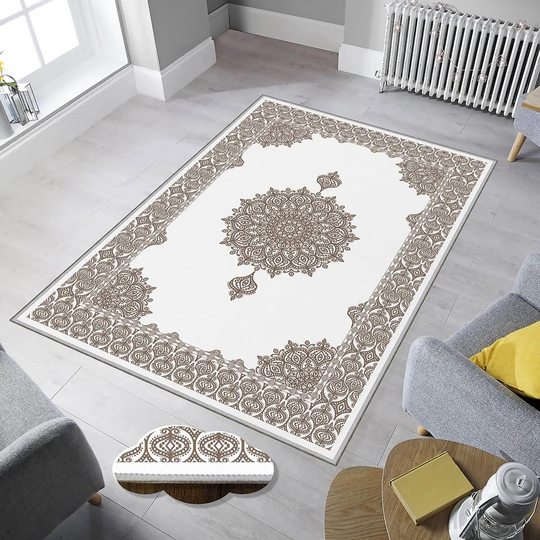 Allesandro Flatweave Brown/Ivory Rug